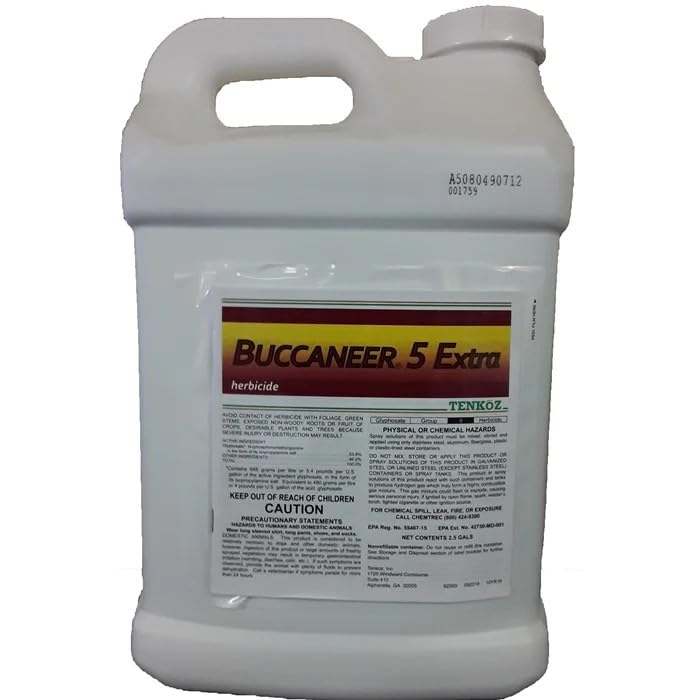 buccaneer herbicide rainfast Buccaneer 5 Extra 53.8% Glyphosate Herbicide Concentrate, Grass & Weed